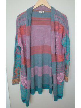 IVKO colourful knit cotton blend cardigan size 36